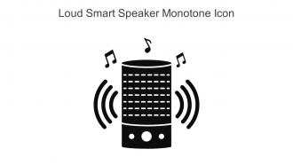 Loud Smart Speaker Monotone Icon In Powerpoint Pptx Png And Editable Eps Format