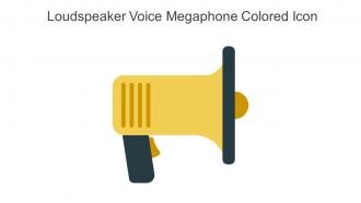 Loudspeaker Voice Megaphone Colored Icon In Powerpoint Pptx Png And Editable Eps Format