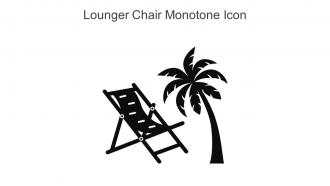 Lounger Chair Monotone Icon In Powerpoint Pptx Png And Editable Eps Format