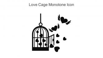 Love Cage Monotone Icon In Powerpoint Pptx Png And Editable Eps Format