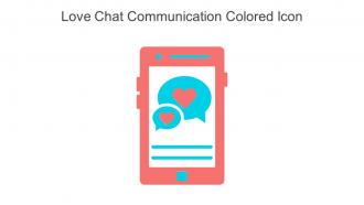 Love Chat Communication Colored Icon In Powerpoint Pptx Png And Editable Eps Format