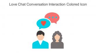 Love Chat Conversation Interaction Colored Icon In Powerpoint Pptx Png And Editable Eps Format