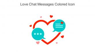 Love Chat Messages Colored Icon In Powerpoint Pptx Png And Editable Eps Format