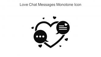 Love Chat Messages Monotone Icon In Powerpoint Pptx Png And Editable Eps Format