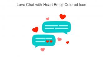 Love Chat With Heart Emoji Colored Icon In Powerpoint Pptx Png And Editable Eps Format