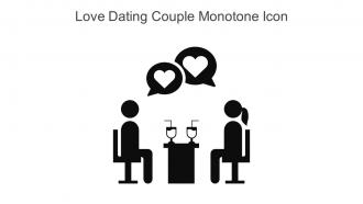Love Dating Couple Monotone Icon In Powerpoint Pptx Png And Editable Eps Format