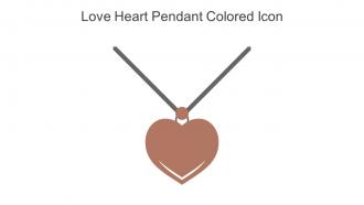 Love Heart Pendant Colored Icon In Powerpoint Pptx Png And Editable Eps Format