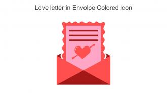 Love Letter In Envolpe Colored Icon In Powerpoint Pptx Png And Editable Eps Format