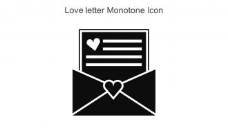 Love Letter Monotone Icon In Powerpoint Pptx Png And Editable Eps Format