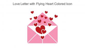 Love Letter With Flying Heart Colored Icon In Powerpoint Pptx Png And Editable Eps Format
