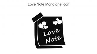 Love Note Monotone Icon In Powerpoint Pptx Png And Editable Eps Format