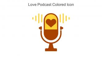 Love Podcast Colored Icon In Powerpoint Pptx Png And Editable Eps Format