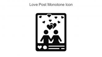 Love Post Monotone Icon In Powerpoint Pptx Png And Editable Eps Format