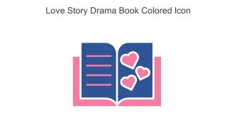 Love Story Drama Book Colored Icon In Powerpoint Pptx Png And Editable Eps Format