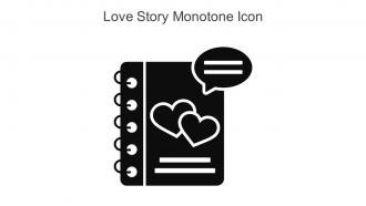 Love Story Monotone Icon In Powerpoint Pptx Png And Editable Eps Format