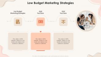 Low Budget Marketing Strategies In Powerpoint And Google Slides Cpb