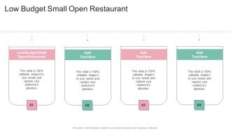 Low Budget Small Open Restaurant In Powerpoint And Google Slides Cpb