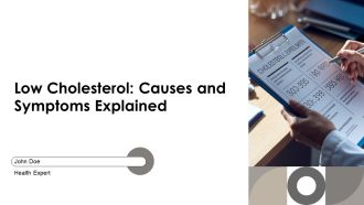 Low Cholesterol Causes And Symptoms Explained PPT Demonstration AT