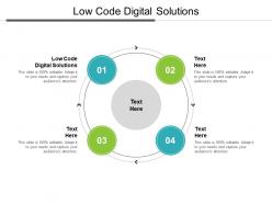 Low code digital solutions ppt powerpoint presentation summary graphic tips cpb