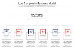 Low complexity business model ppt powerpoint presentation icon deck cpb