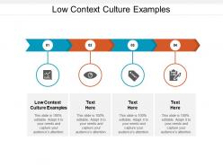 Low context culture examples ppt powerpoint presentation ideas topics cpb