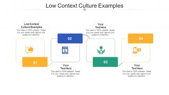 Low context culture examples ppt powerpoint presentation model graphics cpb