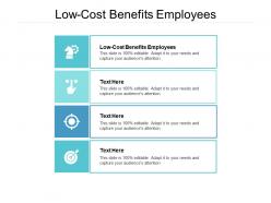 Low cost benefits employees ppt powerpoint presentation ideas slides cpb