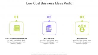 Low Cost Business Ideas Profit In Powerpoint And Google Slides Cpb