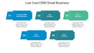 Low Cost Crm Small Business Ppt Powerpoint Presentation Gallery Format Ideas Cpb