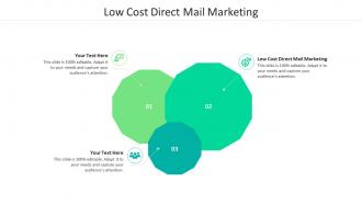 Low cost direct mail marketing ppt powerpoint presentation show good cpb