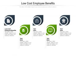 Low cost employee benefits ppt powerpoint presentation design ideas cpb