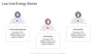 Low Cost Energy Stocks In Powerpoint And Google Slides Cpb