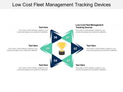 Low cost fleet management tracking devices ppt powerpoint presentation professional outline cpb