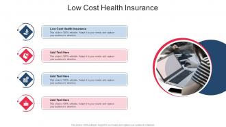 Low Cost Health Insurance In Powerpoint And Google Slides Cpb
