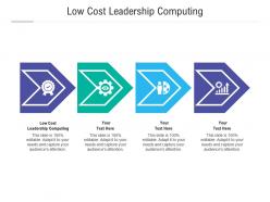 Low cost leadership computing ppt powerpoint presentation file show cpb