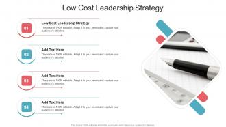 Low Cost Leadership Strategy In Powerpoint And Google Slides Cpb
