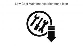 Low Cost Maintenance Monotone Icon in powerpoint pptx png and editable eps format