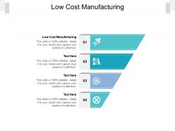 Low cost manufacturing ppt powerpoint presentation visual aids slides cpb