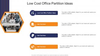 Low Cost Office Partition Ideas In Powerpoint And Google Slides Cpb