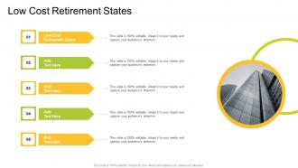Low Cost Retirement States In Powerpoint And Google Slides Cpb
