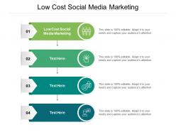 Low cost social media marketing ppt powerpoint presentation file model cpb