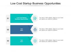 Low cost startup business opportunities ppt powerpoint presentation file graphics template cpb