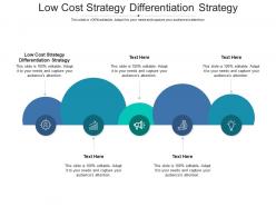Low cost strategy differentiation strategy ppt powerpoint presentation summary model cpb