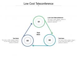 Low cost teleconference ppt powerpoint presentation ideas guidelines cpb