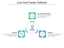 Low cost tracker software ppt powerpoint presentation show picture cpb