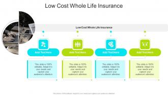 Low Cost Whole Life Insurance In Powerpoint And Google Slides Cpb