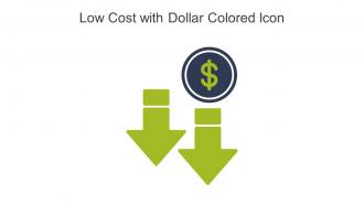 Low Cost With Dollar Colored Icon In Powerpoint Pptx Png And Editable Eps Format