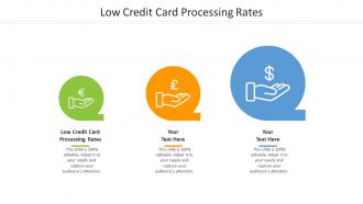 Low credit card processing rates ppt powerpoint presentation ideas cpb