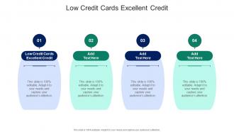 Low Credit Cards Excellent Credit In Powerpoint And Google Slides Cpb