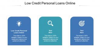 Low credit personal loans online ppt powerpoint presentation show graphics pictures cpb